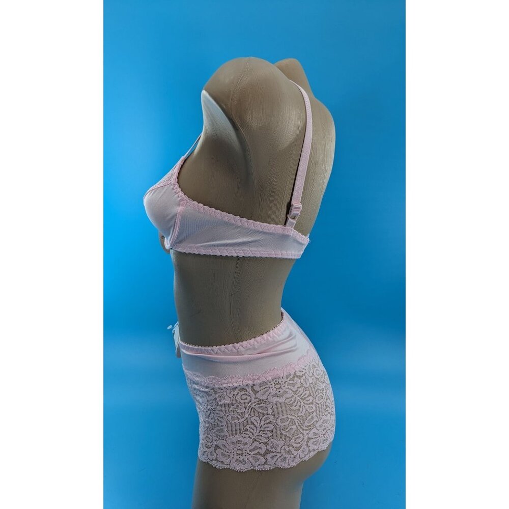 ROMANCE Pink Bra & Boyshort‎ set lots of sizes NEW - Picture 4 of 5